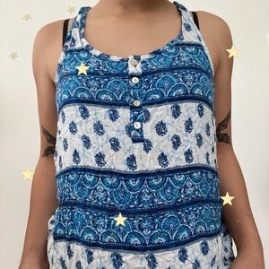 Pink Rose tank top blouse